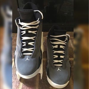 Air Jordan 14 Retro Grey & Black size 11 1/2